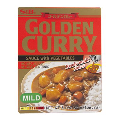 vegetable CURRY mild S&B - 230.gr