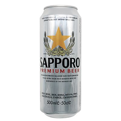 SAPPORO cerveza - 500.ml-lt